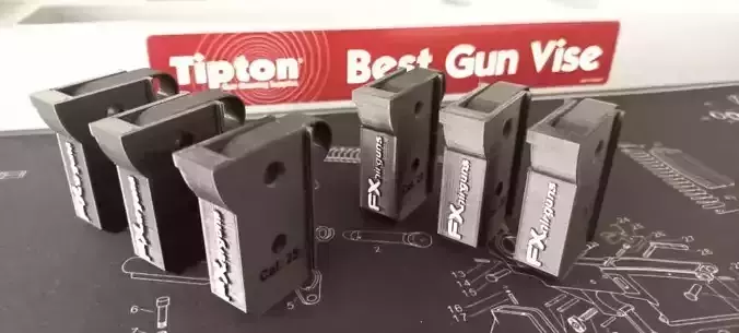SINGLE SHOT MAGAZINE FX IMPACT M3 CAL 22 AND CAL  25 3D print model