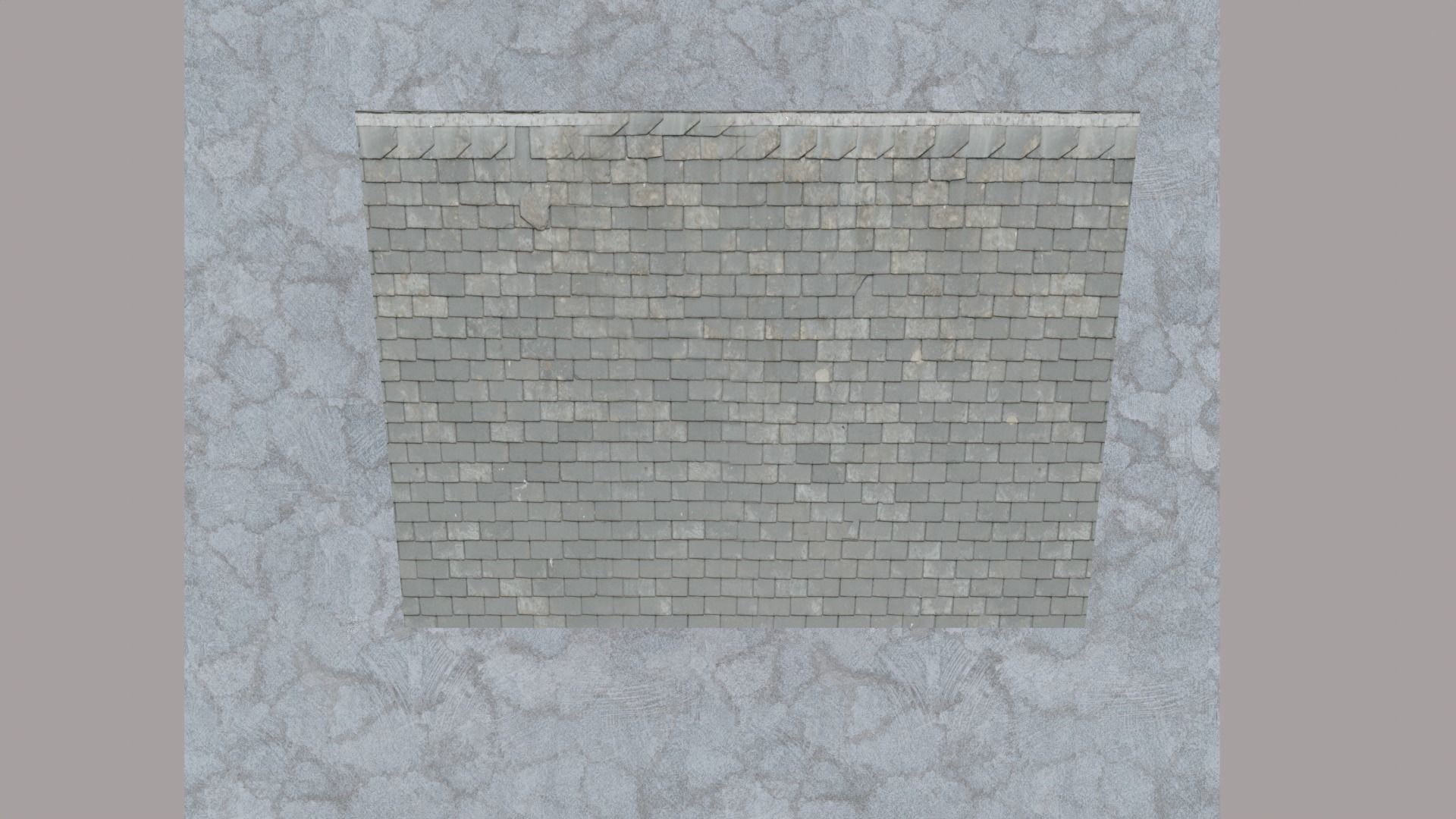 Two Floor Brick House - Only Exterior Low-poly 3D model_7