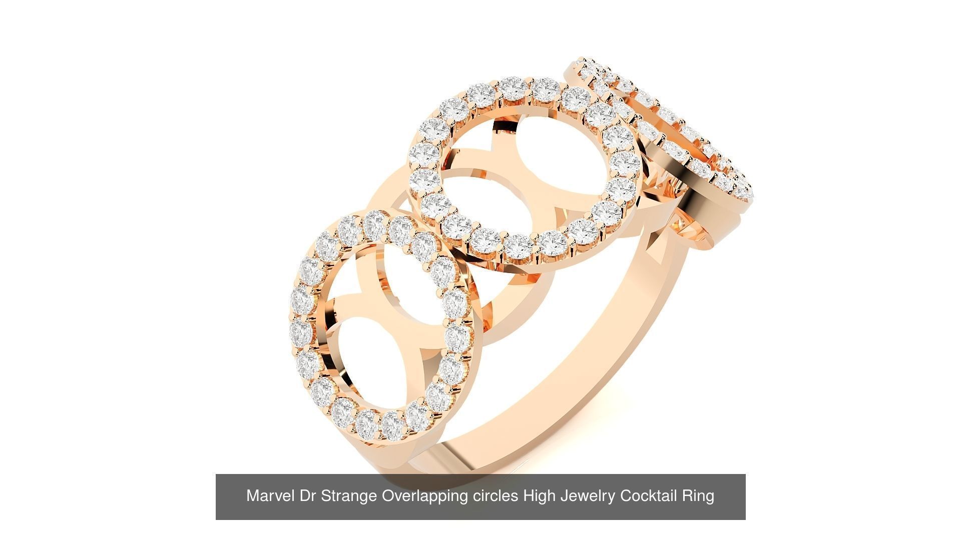 Marvel Collection Diamond Rings 3dm stl renders details _2