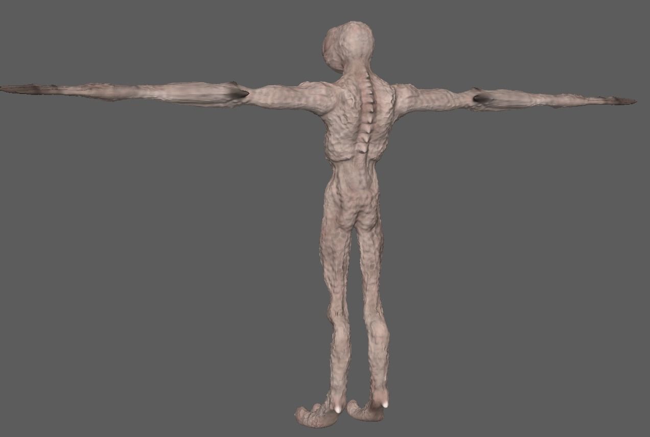 Stranger thing demogorgon 3d model rigged Low-poly 3D model_18