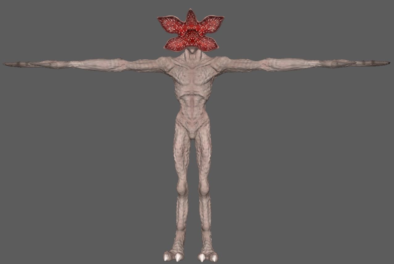 Stranger thing demogorgon 3d model rigged Low-poly 3D model_15