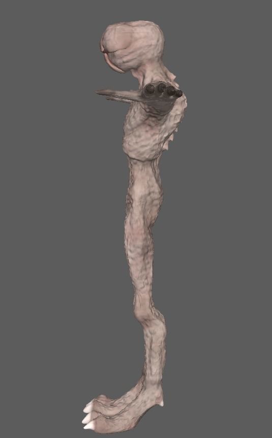 Stranger thing demogorgon 3d model rigged Low-poly 3D model_17