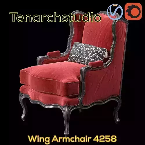 Tenarchstudio Red   Wing Armchair render ready vray corona