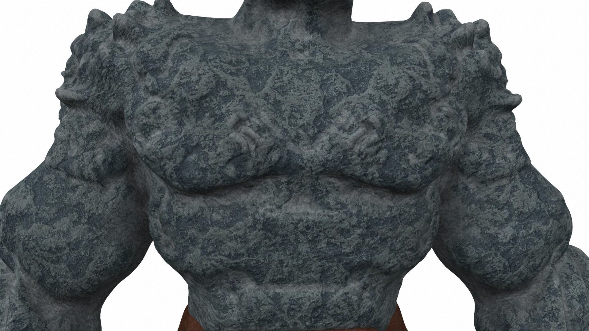 Korg kronan base - stone warrior from comics 3D model_10