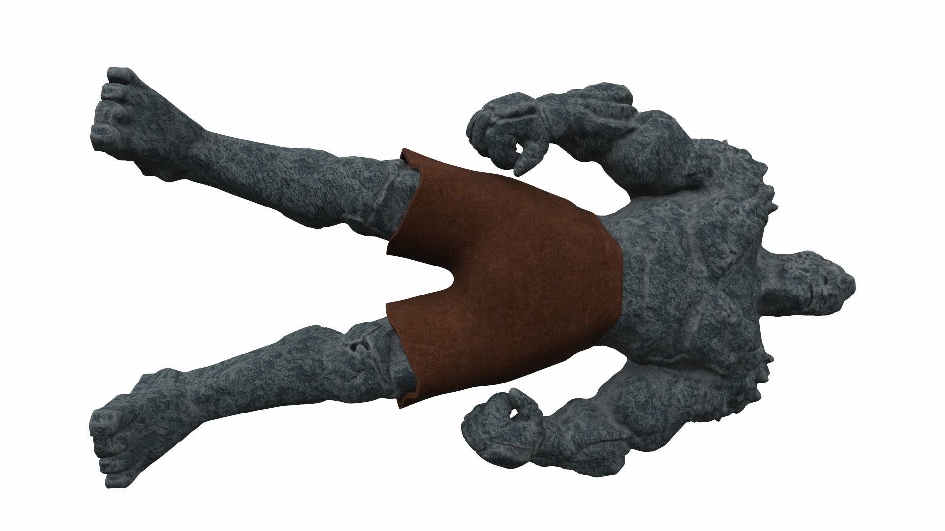 Korg kronan base - stone warrior from comics 3D model_6