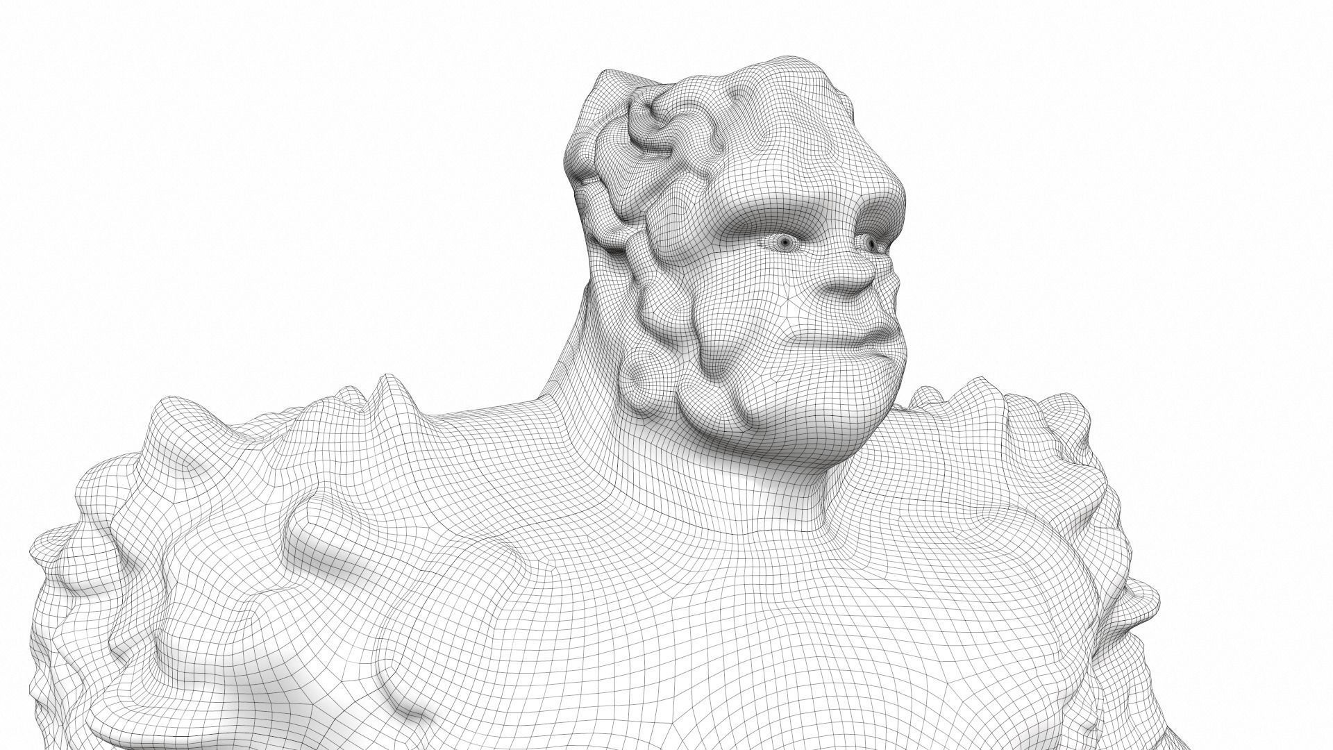 Korg kronan base - stone warrior from comics 3D model_26