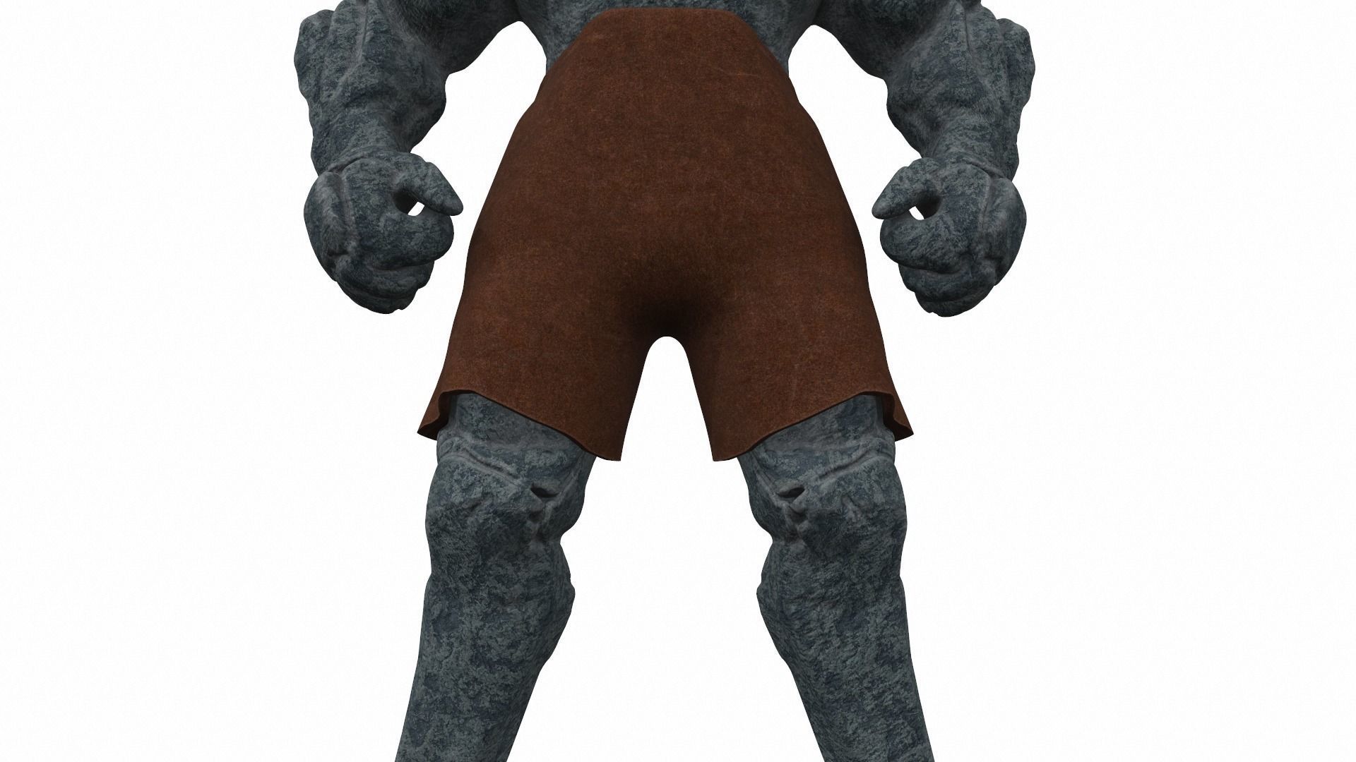 Korg kronan base - stone warrior from comics 3D model_5