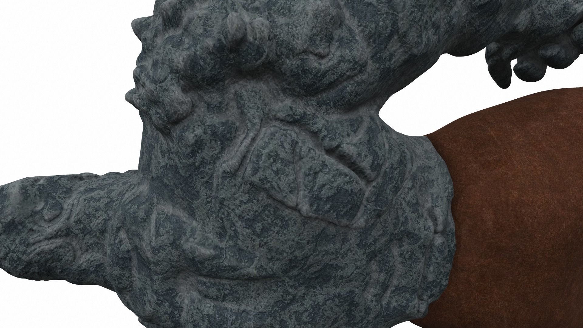 Korg kronan base - stone warrior from comics 3D model_15