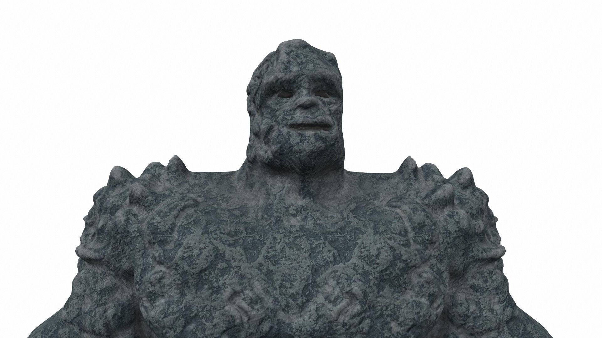 Korg kronan base - stone warrior from comics 3D model_4