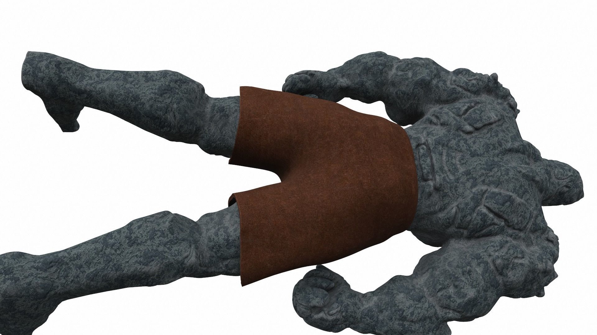 Korg kronan base - stone warrior from comics 3D model_8