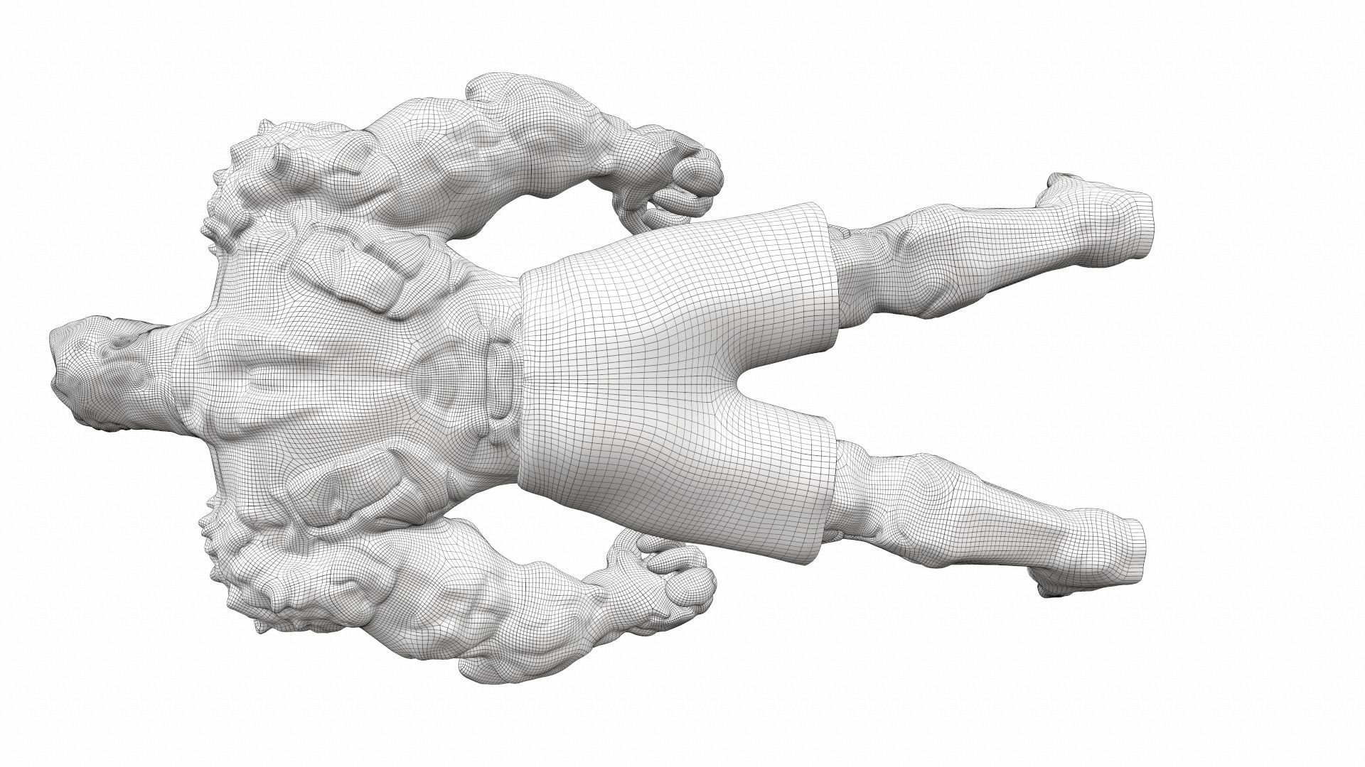 Korg kronan base - stone warrior from comics 3D model_18