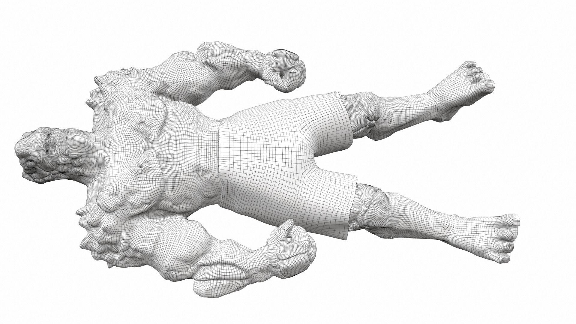 Korg kronan base - stone warrior from comics 3D model_16