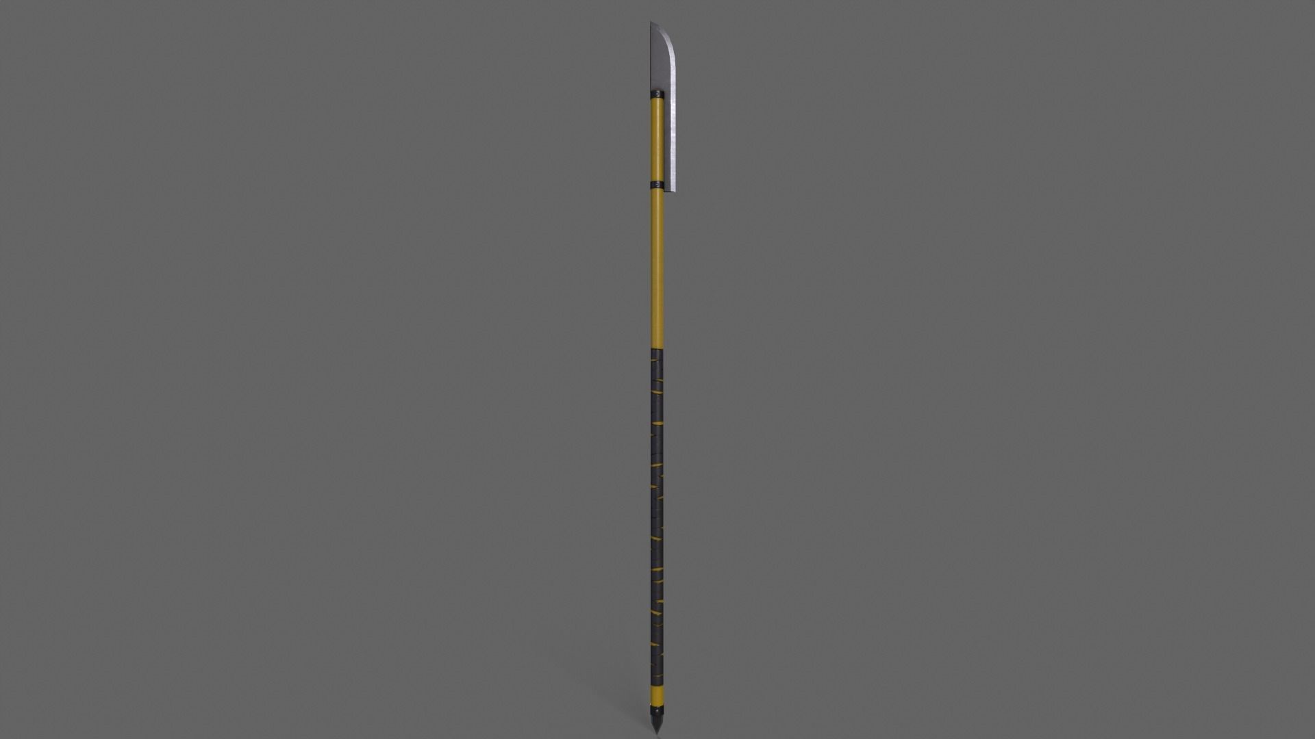 PBR Polearm Low-poly 3D model_34