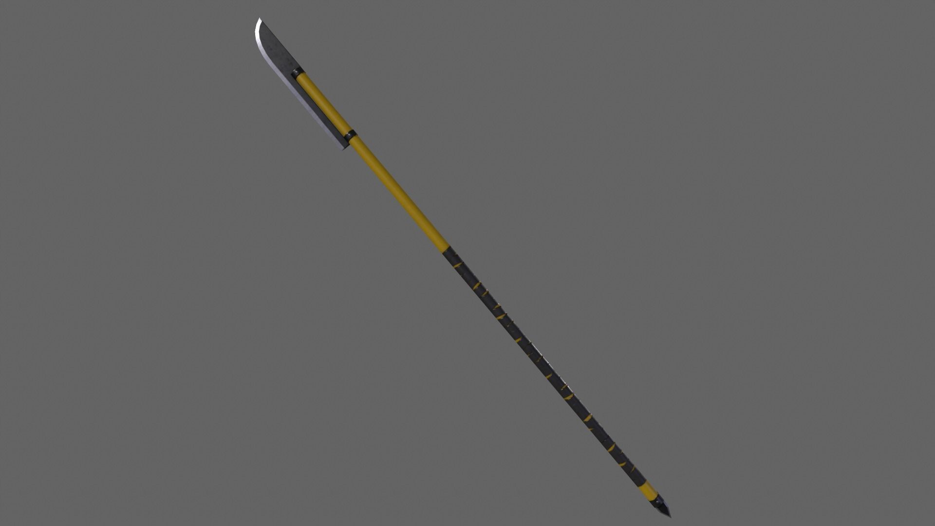 PBR Polearm Low-poly 3D model_33