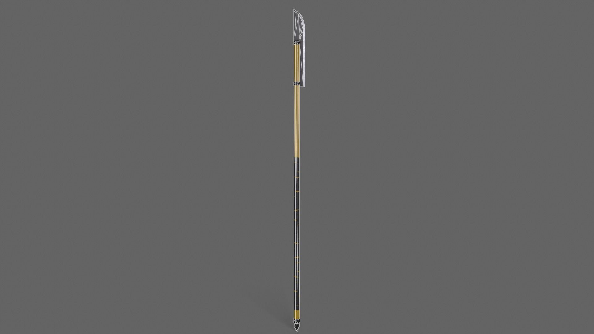 PBR Polearm Low-poly 3D model_35