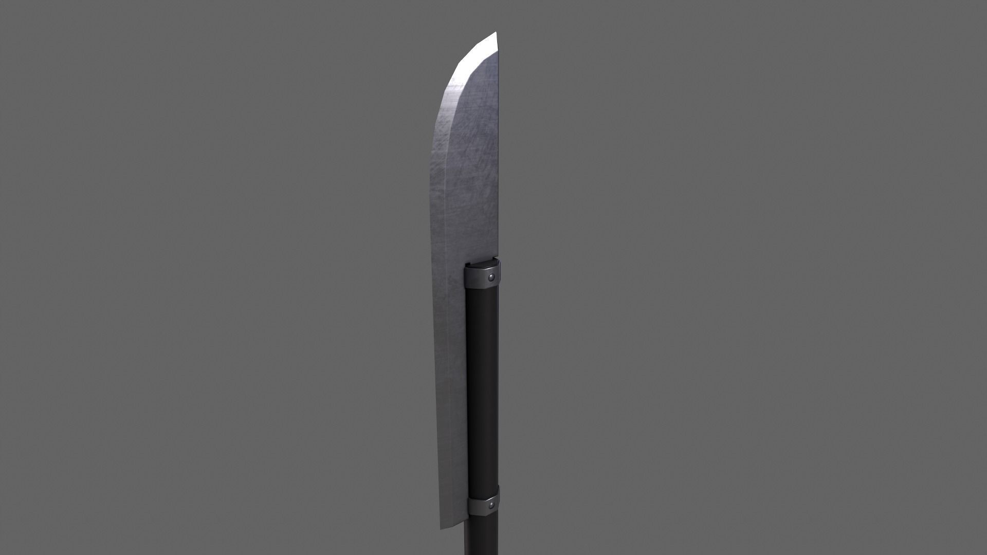PBR Polearm Low-poly 3D model_23