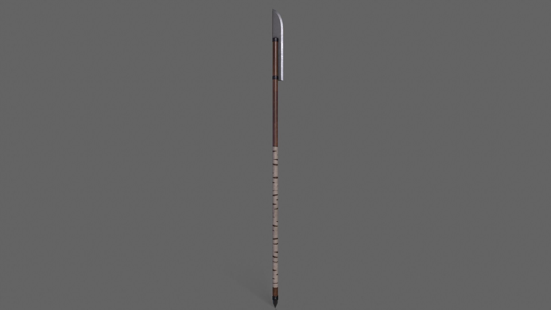 PBR Polearm Low-poly 3D model_17