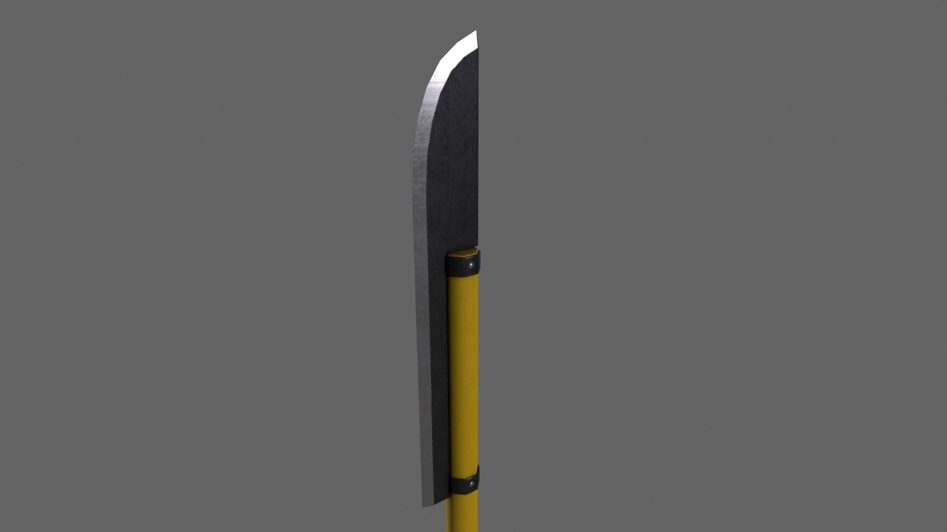 PBR Polearm Low-poly 3D model_38