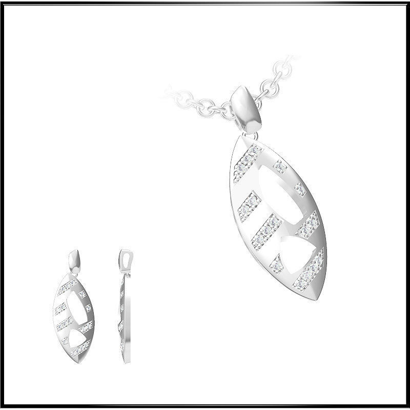 4000 Pendant Earrings Set Jcd models with 1 render 3D print model_94