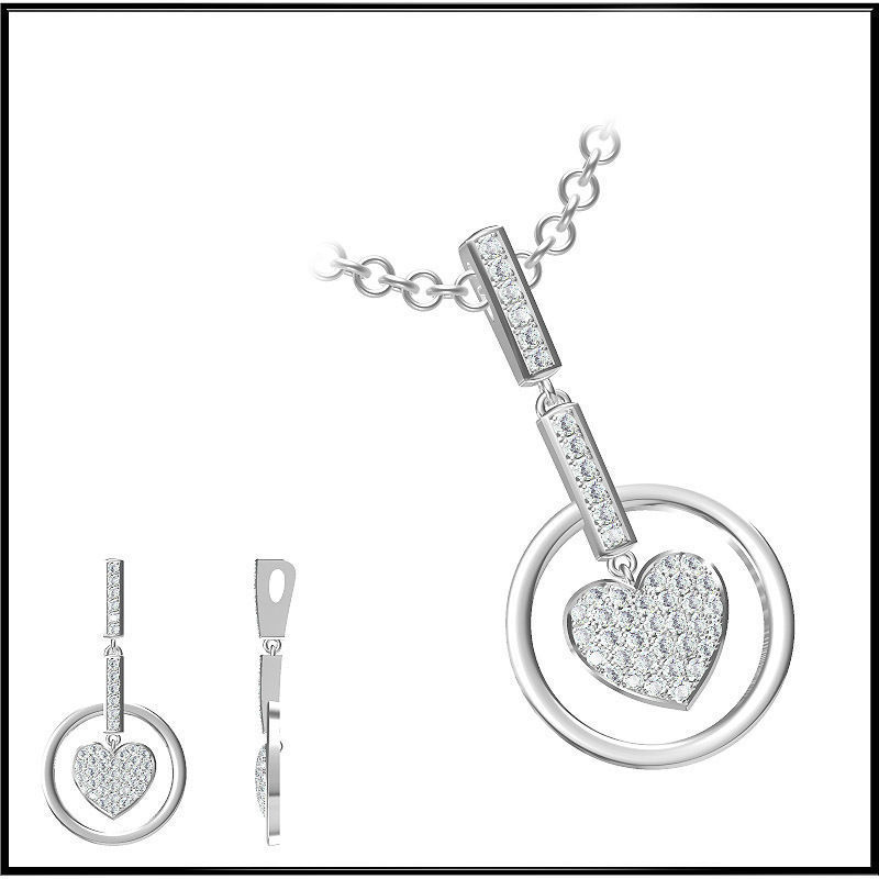 4000 Pendant Earrings Set Jcd models with 1 render 3D print model_148