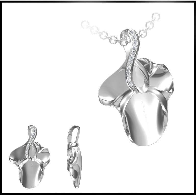 4000 Pendant Earrings Set Jcd models with 1 render 3D print model_149