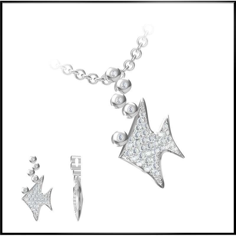 4000 Pendant Earrings Set Jcd models with 1 render 3D print model_143