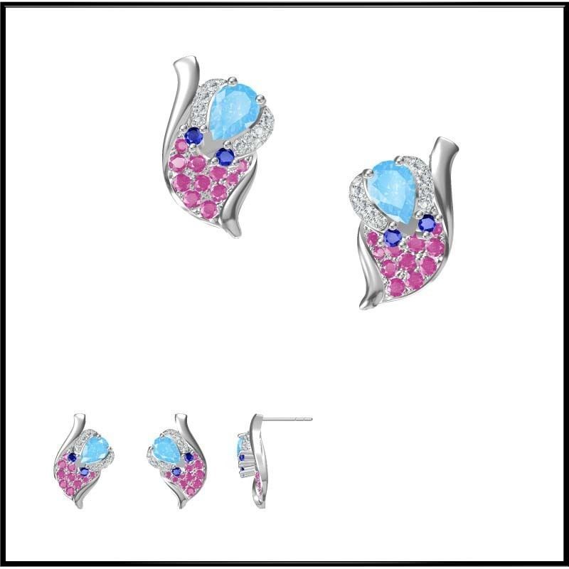 4000 Pendant Earrings Set Jcd models with 1 render 3D print model_136