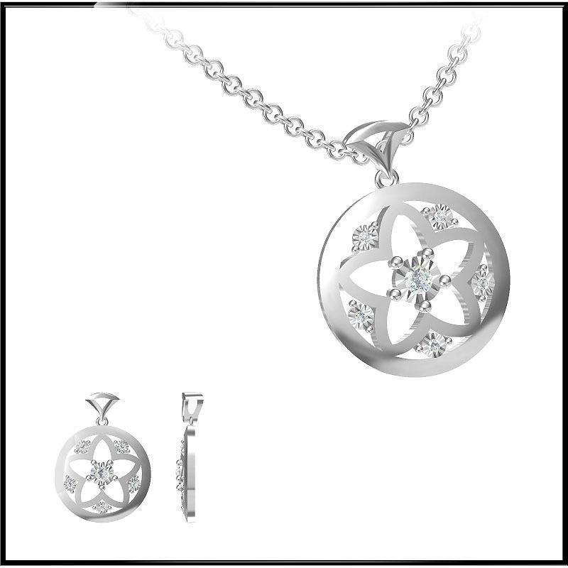 4000 Pendant Earrings Set Jcd models with 1 render 3D print model_113