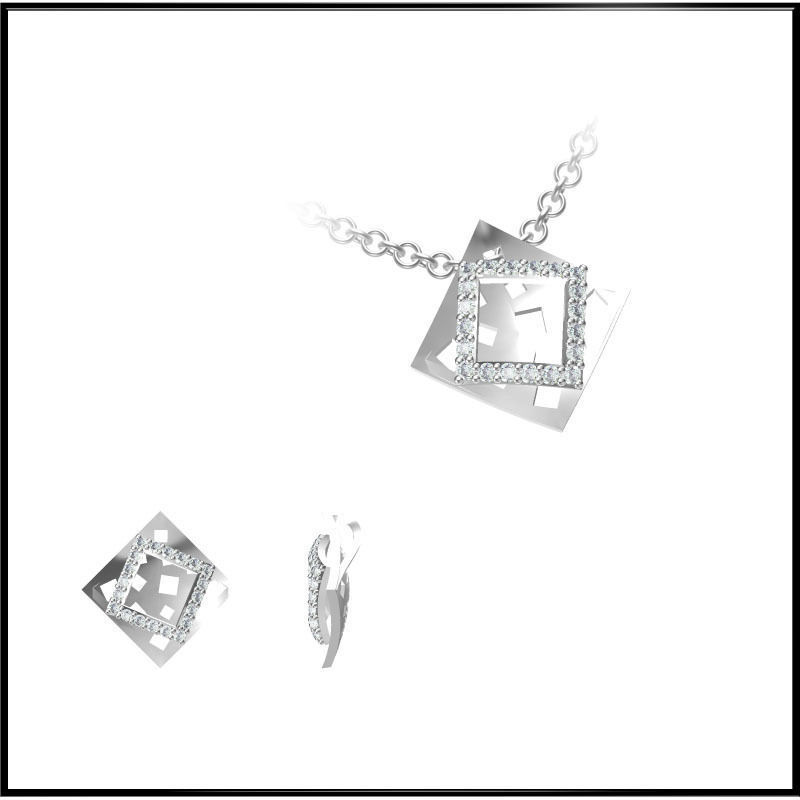 4000 Pendant Earrings Set Jcd models with 1 render 3D print model_91