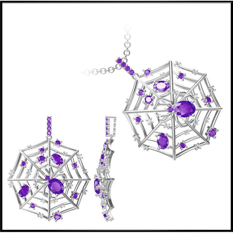 4000 Pendant Earrings Set Jcd models with 1 render 3D print model_78