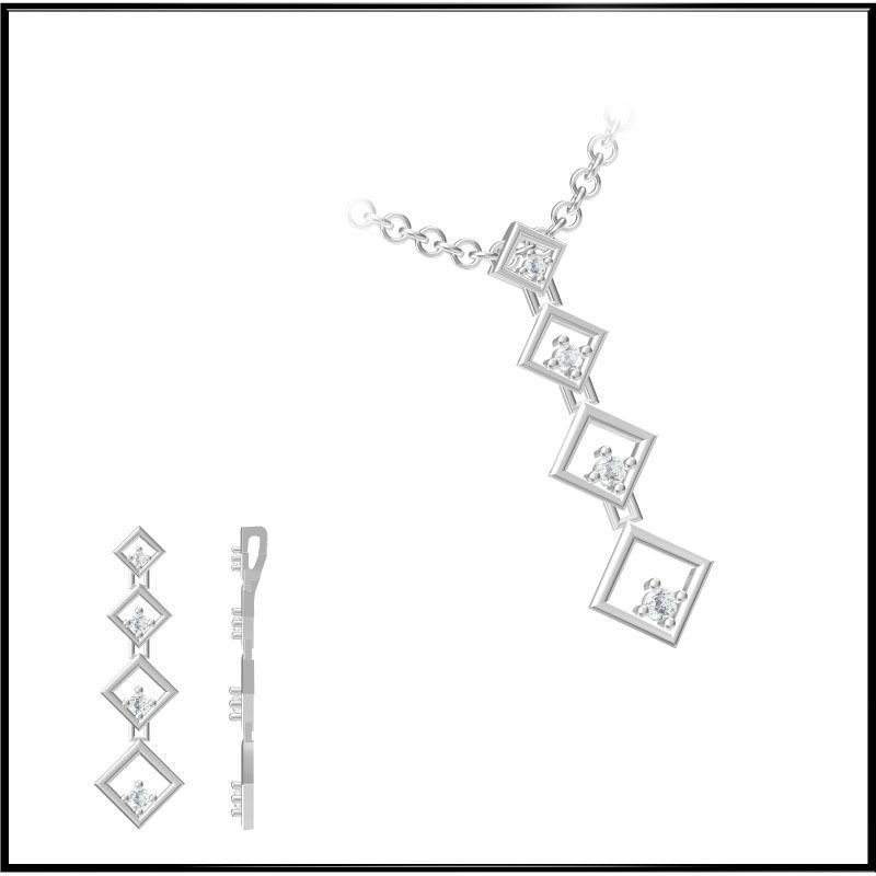 4000 Pendant Earrings Set Jcd models with 1 render 3D print model_105