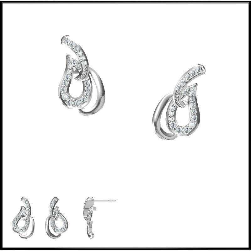 4000 Pendant Earrings Set Jcd models with 1 render 3D print model_130