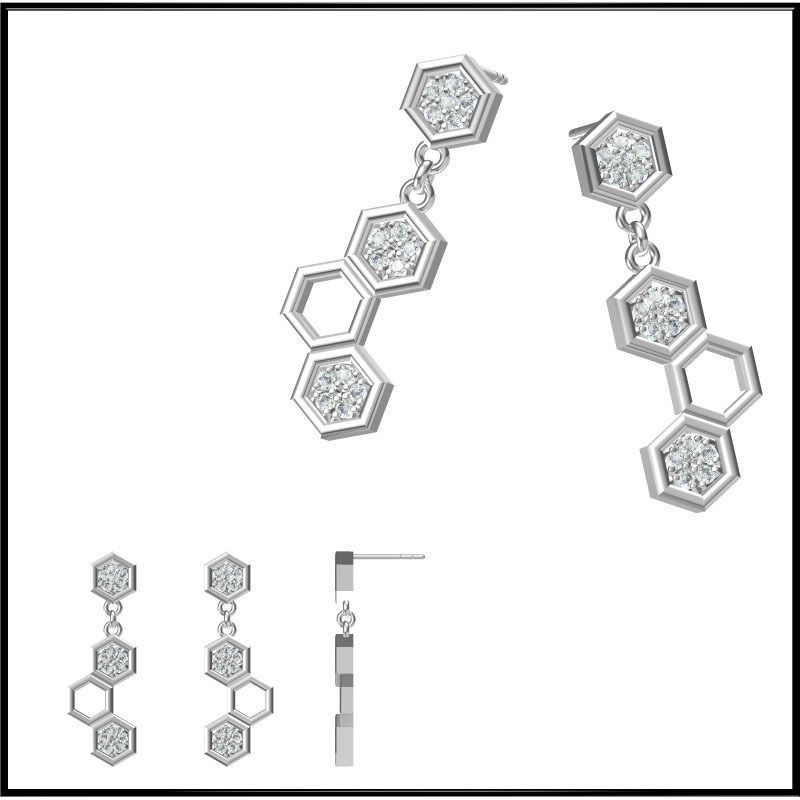 4000 Pendant Earrings Set Jcd models with 1 render 3D print model_33
