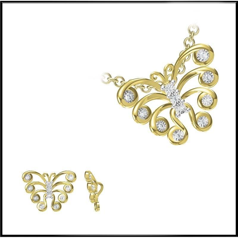 4000 Pendant Earrings Set Jcd models with 1 render 3D print model_34