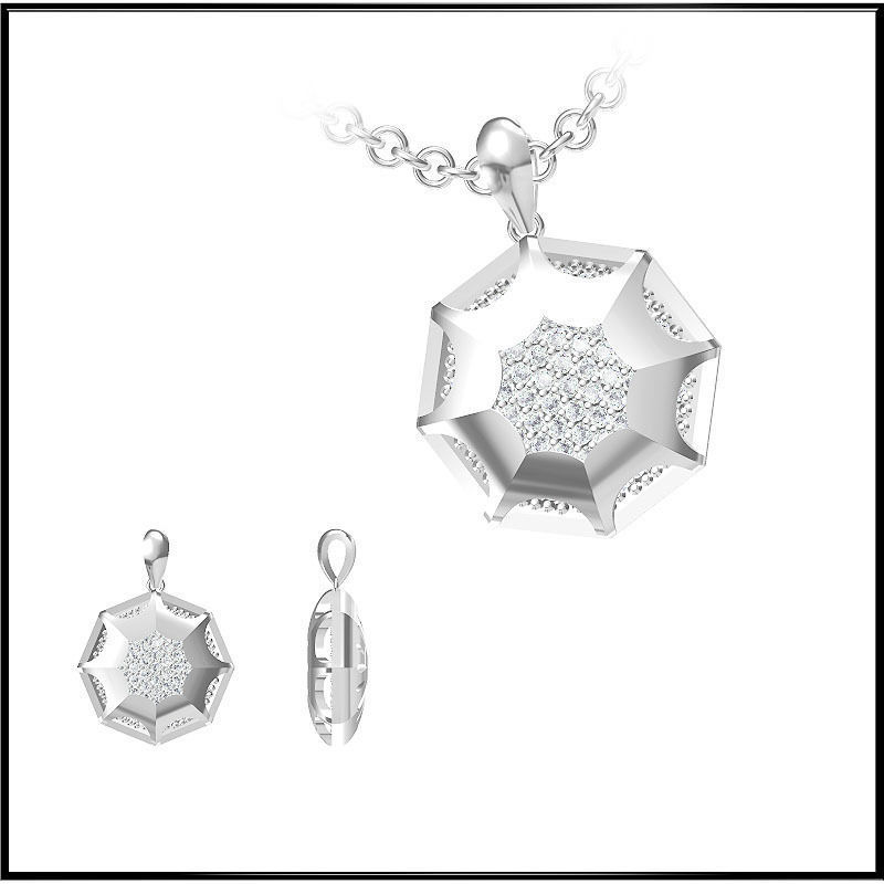 4000 Pendant Earrings Set Jcd models with 1 render 3D print model_131