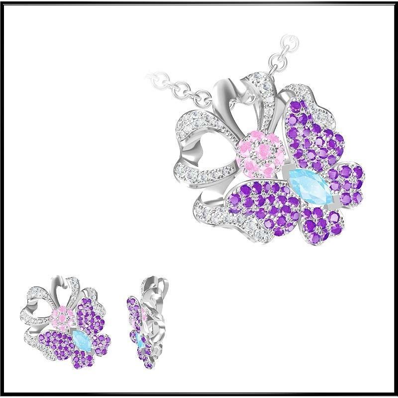 4000 Pendant Earrings Set Jcd models with 1 render 3D print model_77