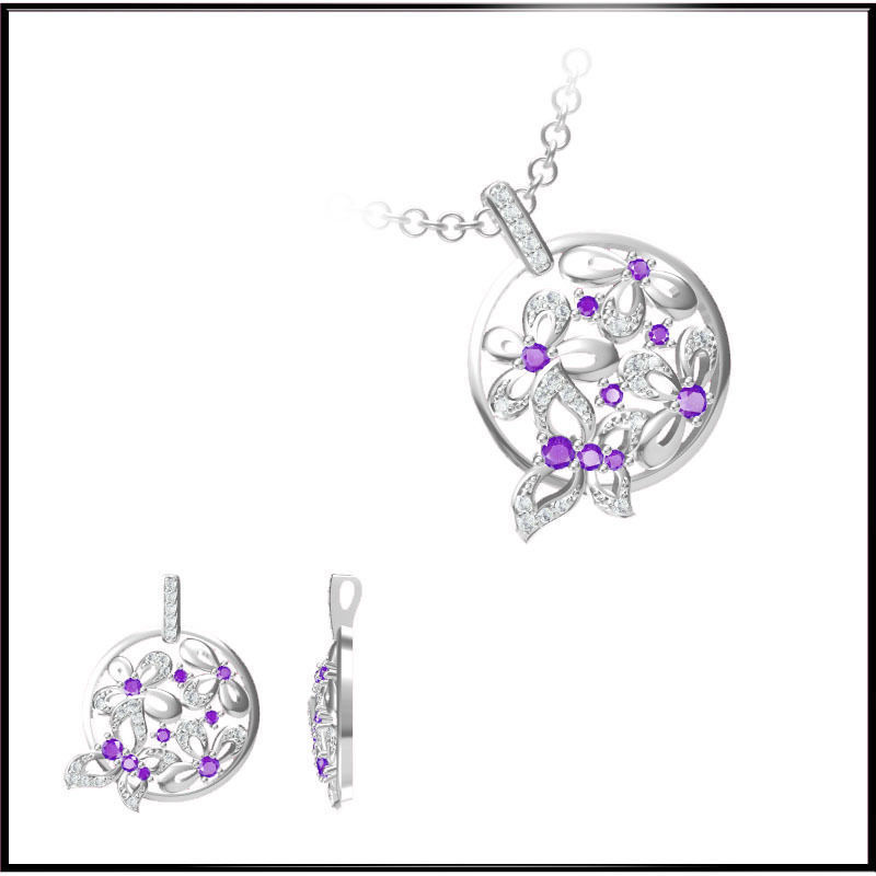 4000 Pendant Earrings Set Jcd models with 1 render 3D print model_28
