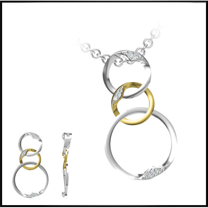 4000 Pendant Earrings Set Jcd models with 1 render 3D print model_4