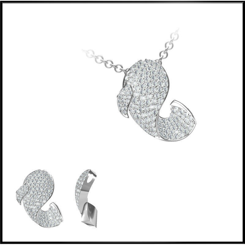 4000 Pendant Earrings Set Jcd models with 1 render 3D print model_142