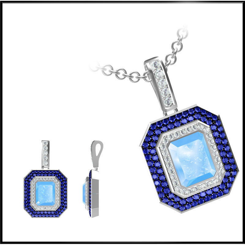 4000 Pendant Earrings Set Jcd models with 1 render 3D print model_14