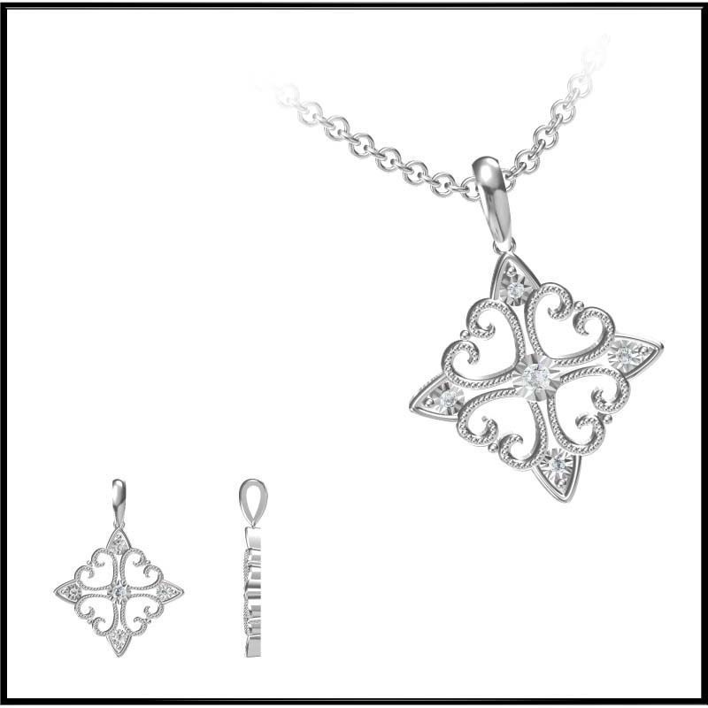 4000 Pendant Earrings Set Jcd models with 1 render 3D print model_117