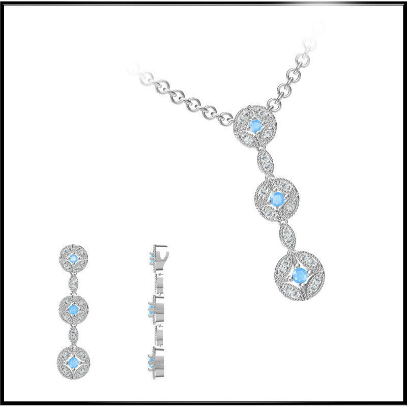 4000 Pendant Earrings Set Jcd models with 1 render 3D print model_112