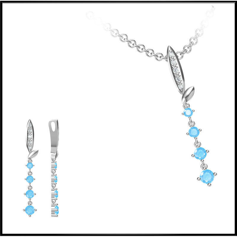 4000 Pendant Earrings Set Jcd models with 1 render 3D print model_115