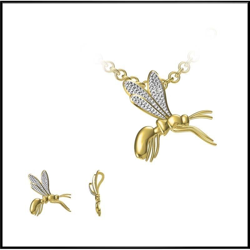 4000 Pendant Earrings Set Jcd models with 1 render 3D print model_12