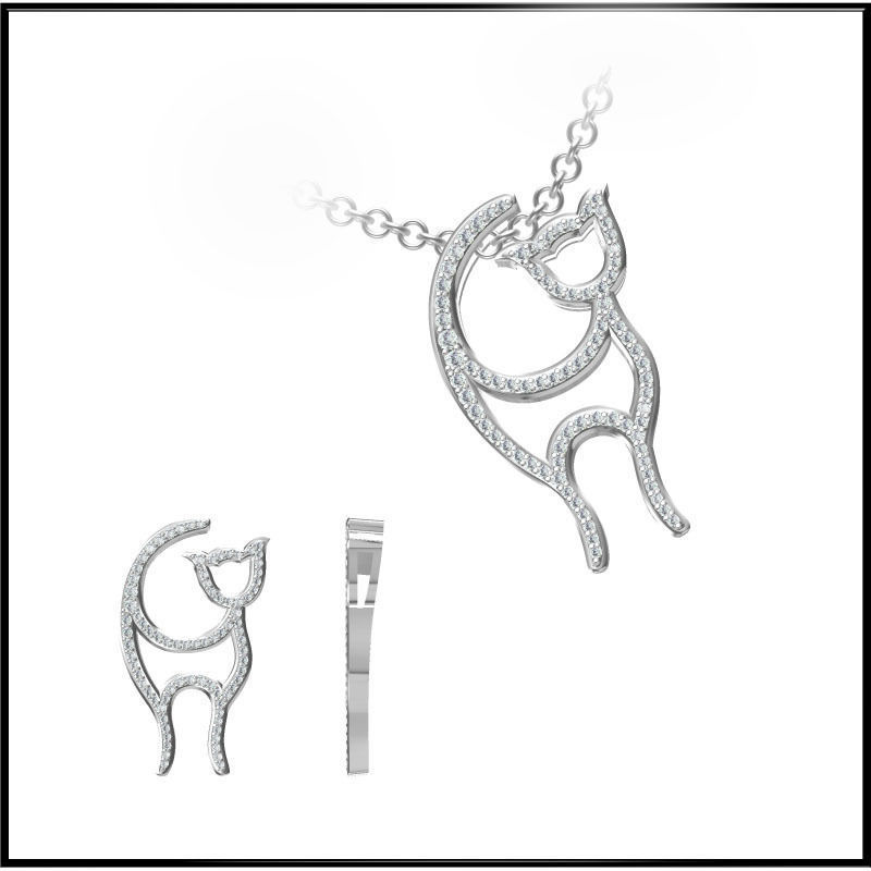 4000 Pendant Earrings Set Jcd models with 1 render 3D print model_64