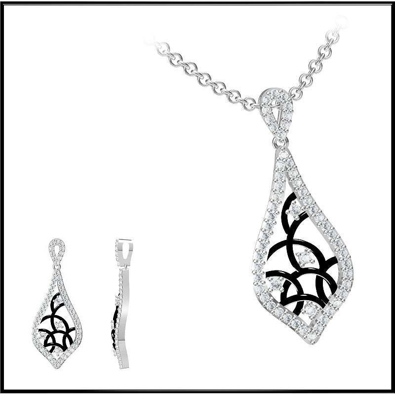 4000 Pendant Earrings Set Jcd models with 1 render 3D print model_93