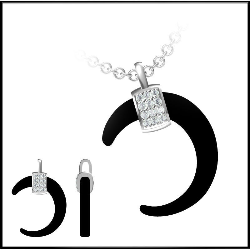 4000 Pendant Earrings Set Jcd models with 1 render 3D print model_6