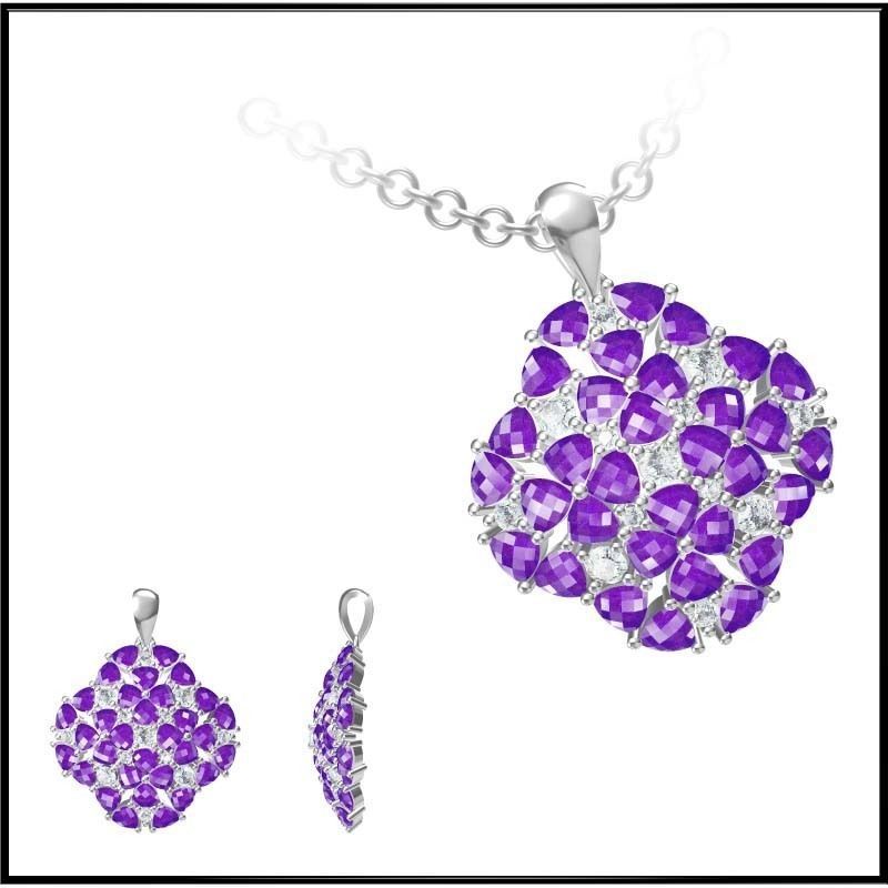 4000 Pendant Earrings Set Jcd models with 1 render 3D print model_124