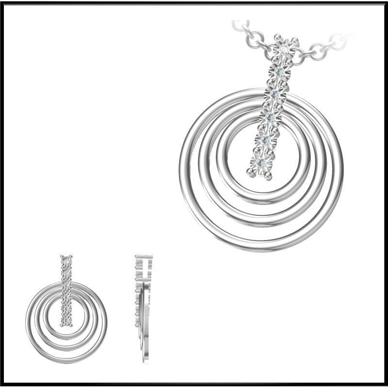 4000 Pendant Earrings Set Jcd models with 1 render 3D print model_2