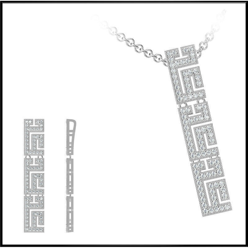 4000 Pendant Earrings Set Jcd models with 1 render 3D print model_41